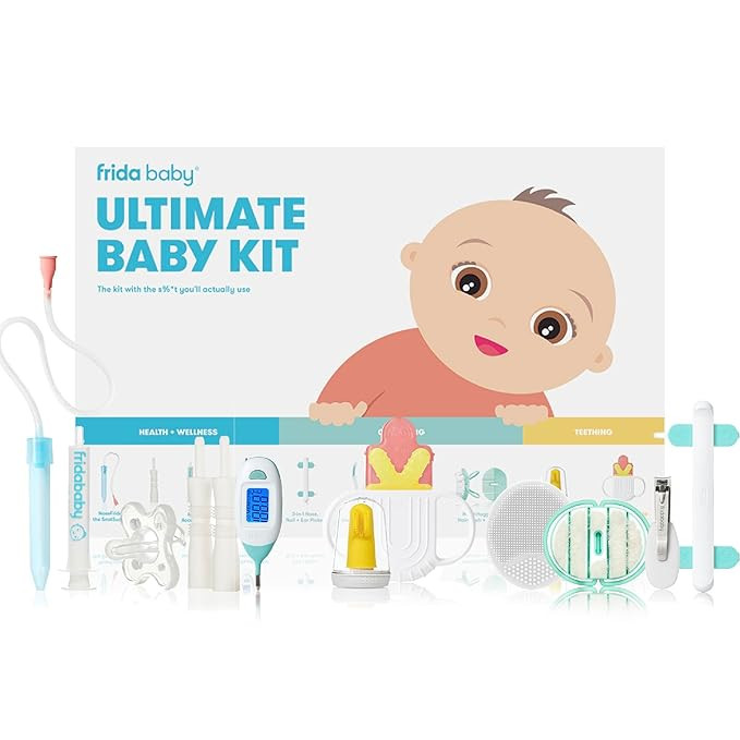 Frida Baby Ultimate Baby Kit | Baby Essentials Gift Set Includes Wellness, Sick Day, Gas Relief E... | Amazon (US)