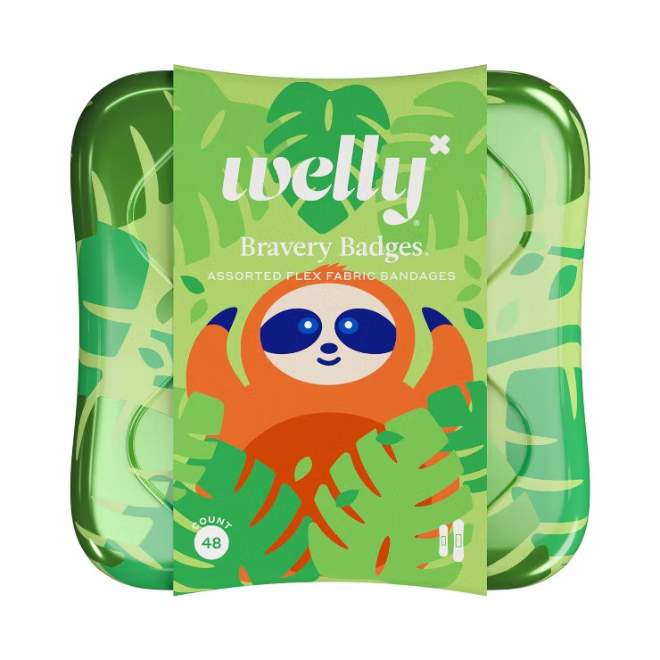 Welly Assorted Kids - Peculiar Pets Llama, Narwhal, Sloth - Adhesive Bandages - 48ct | Target