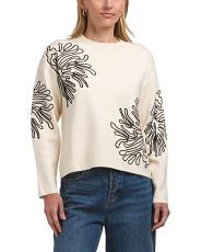 Abstract Embroidered Floral Sweater | New Arrivals | TJ Maxx | TJ Maxx