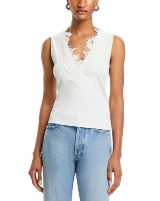 Generation Love Olema Lace Trim Top  | Bloomingdale's Women Tops & Tees | Bloomingdale's (US)