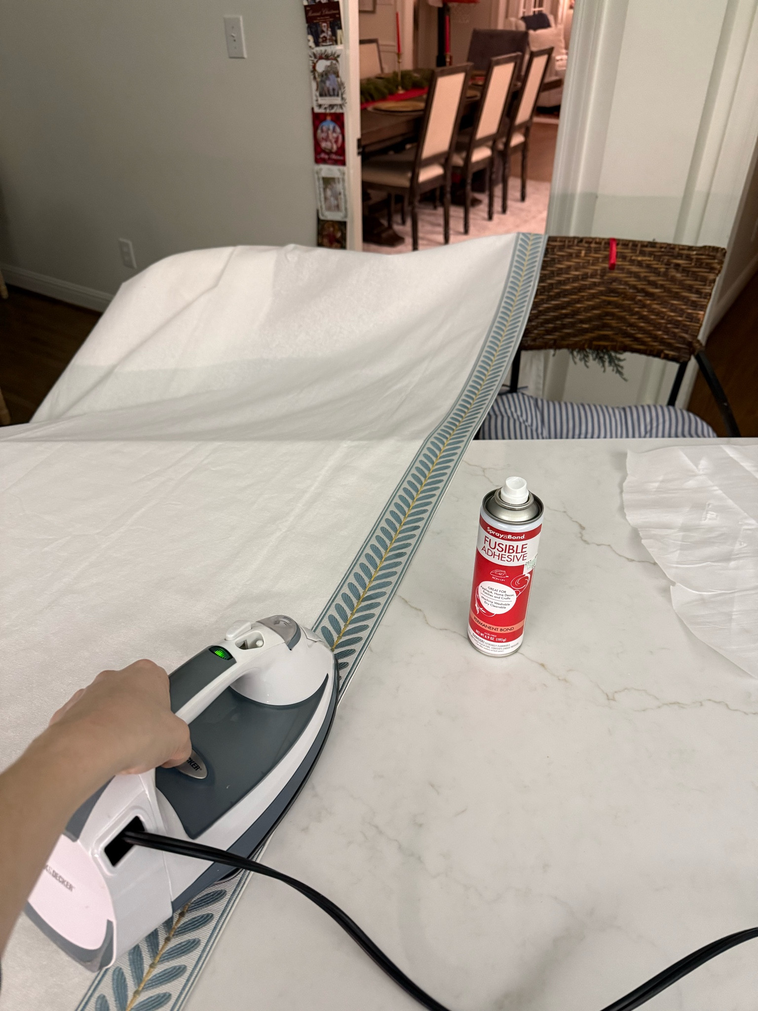 Give any curtains a custom look by adding a trim! Bonding the trim with spray adhesive is the way to go! So easy!!! Linking everything you need! 

#LTKHome