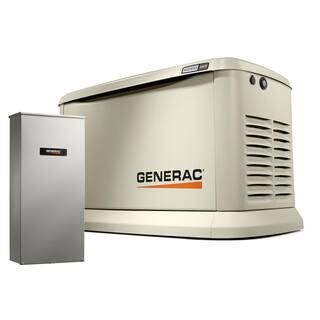Generac Guardian 26,000-Watt (LP)/22,500-Watt (NG) Air-Cooled Whole House Generator with Wi-Fi an... | The Home Depot