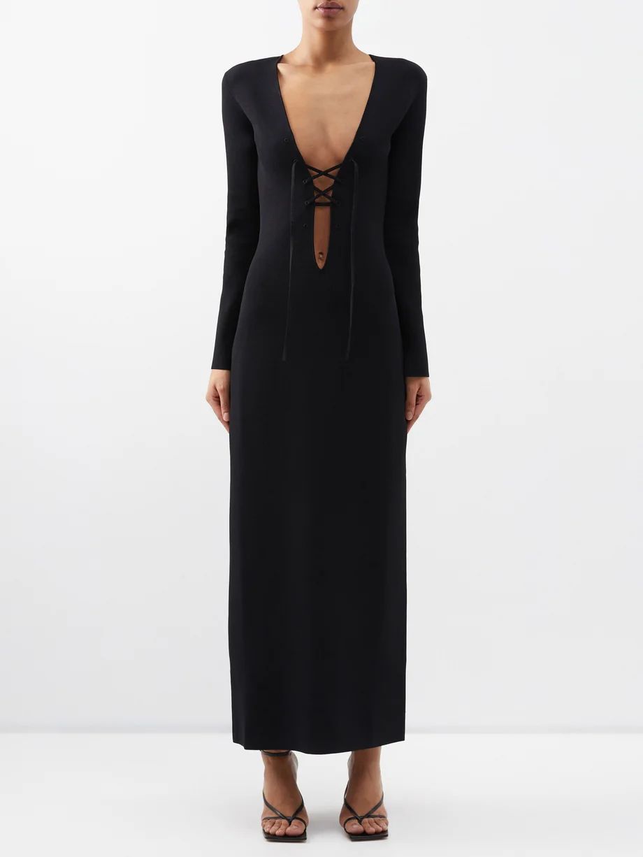 Fornal lace-up knitted midi dress | Matches (US)