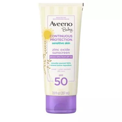 Aveeno Baby® Continuous Protection® 3 fl. oz Sensitive Suncare Lotion SPF 50 (Set of 2) | buybu... | buybuy BABY