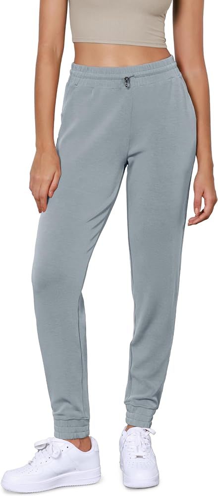 ODODOS Women's Modal Soft Jogger Pants with Pockets Adjustable Shockcord High Waist Sweatpants Ca... | Amazon (US)