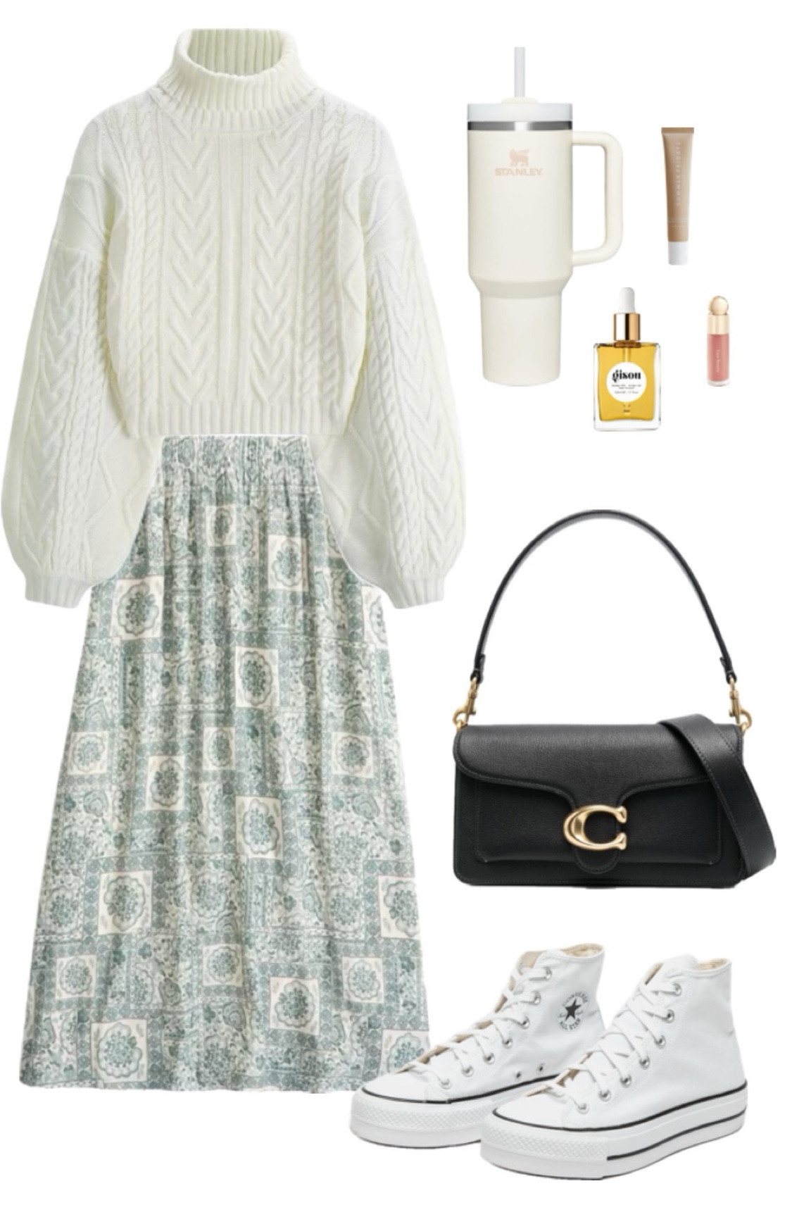 Neutrals Outfit, Business Casual Outfit, Neutrals Fashion, Winter Outfit, Winter Fashion, Modest Outfits, Modest Fashion, Minimalist Fashion, 2024 Outfit Inspo, Valentines Aesthetic, Valentines Outfit, Valentines Fashion, aesthetic outfits, Mob Wife Aesthetic, Coquette Aesthetic, Green Midi Skirt, Coach Purse, Midi skirt and sweater

#LTKSpringSale #LTKmidsize #LTKMostLoved