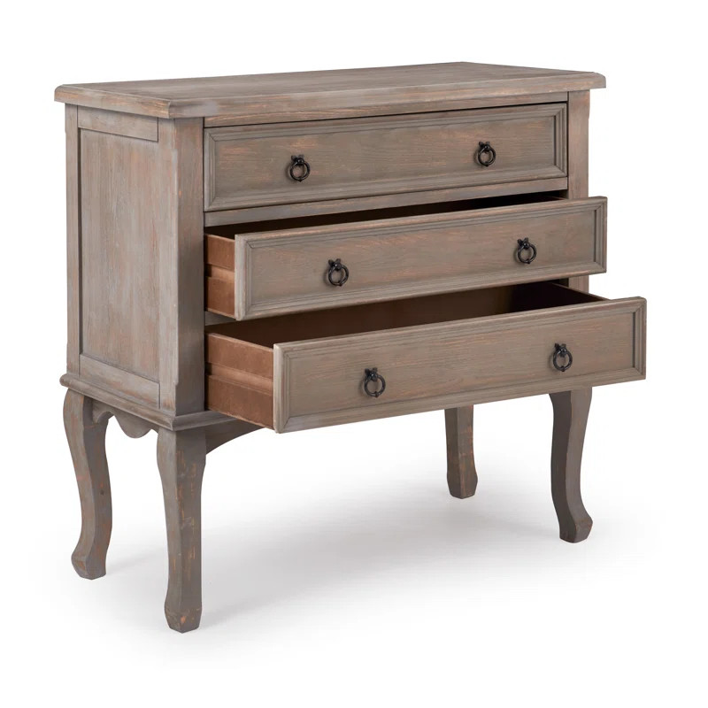 ClickDecor Thomas Antique Country Style Dresser Chest with 3-Drawers | Wayfair North America