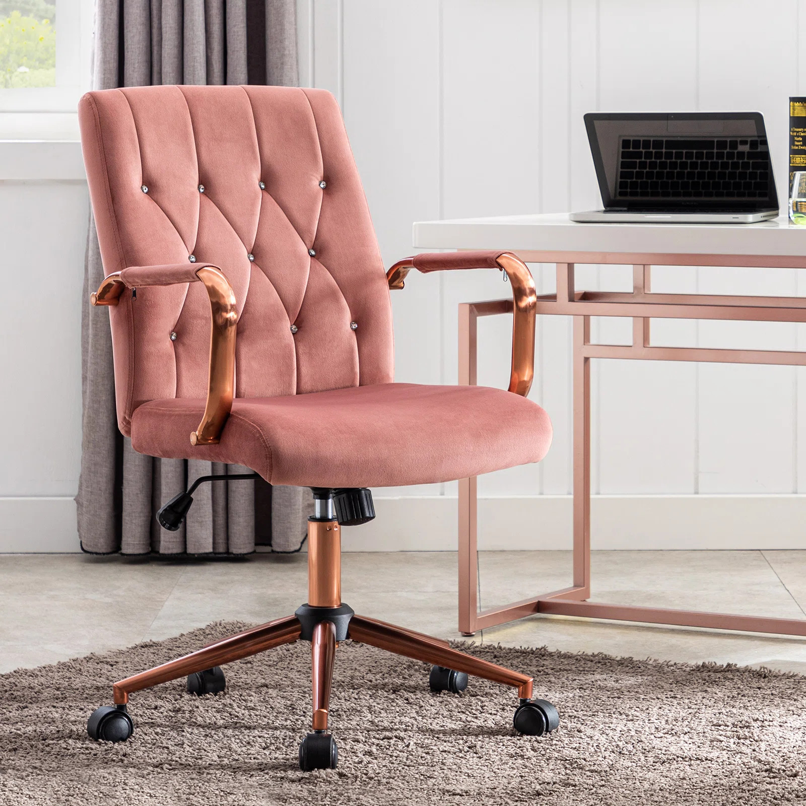 Jaycie Velvet Task Chair | Wayfair North America