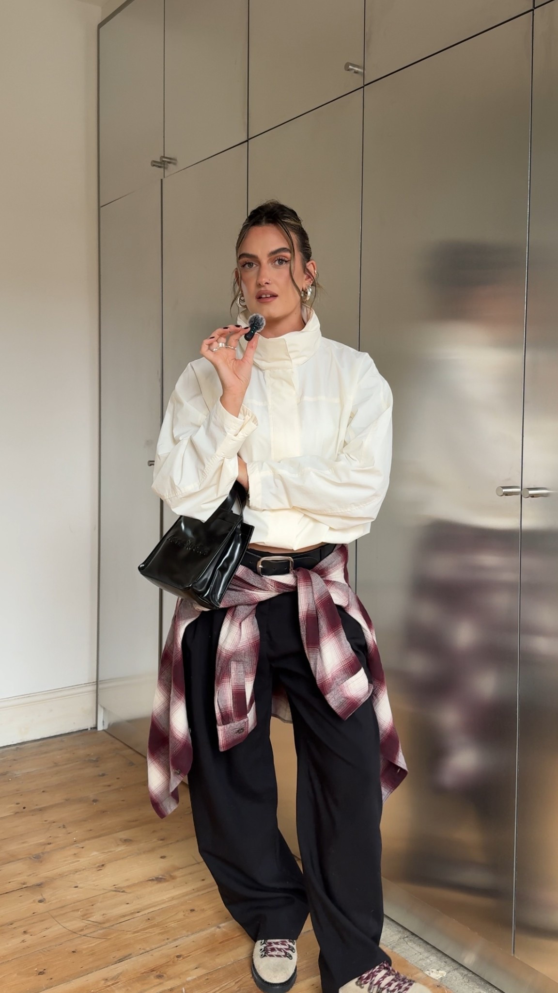 Windbreaker, Uniqlo jacket, check shirt, flannel shirt, black trousers, tailored trousers

#LTKeurope #LTKuk #LTKsummer