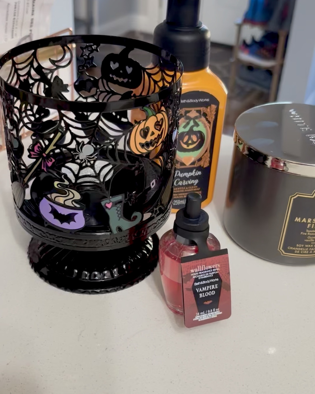 First Halloween haul of the season. From Bath and Body works! Everything is so cute! 🎃👻💀

Candle holder and wallflower are in stock on the Canada site 🇨🇦

#LTKfamily #LTKcanada #LTKgiftguide