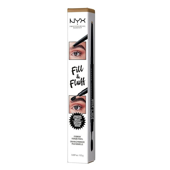 NYX PROFESSIONAL MAKEUP Fill & Fluff Eyebrow Pomade Pencil, Blonde | Amazon (US)