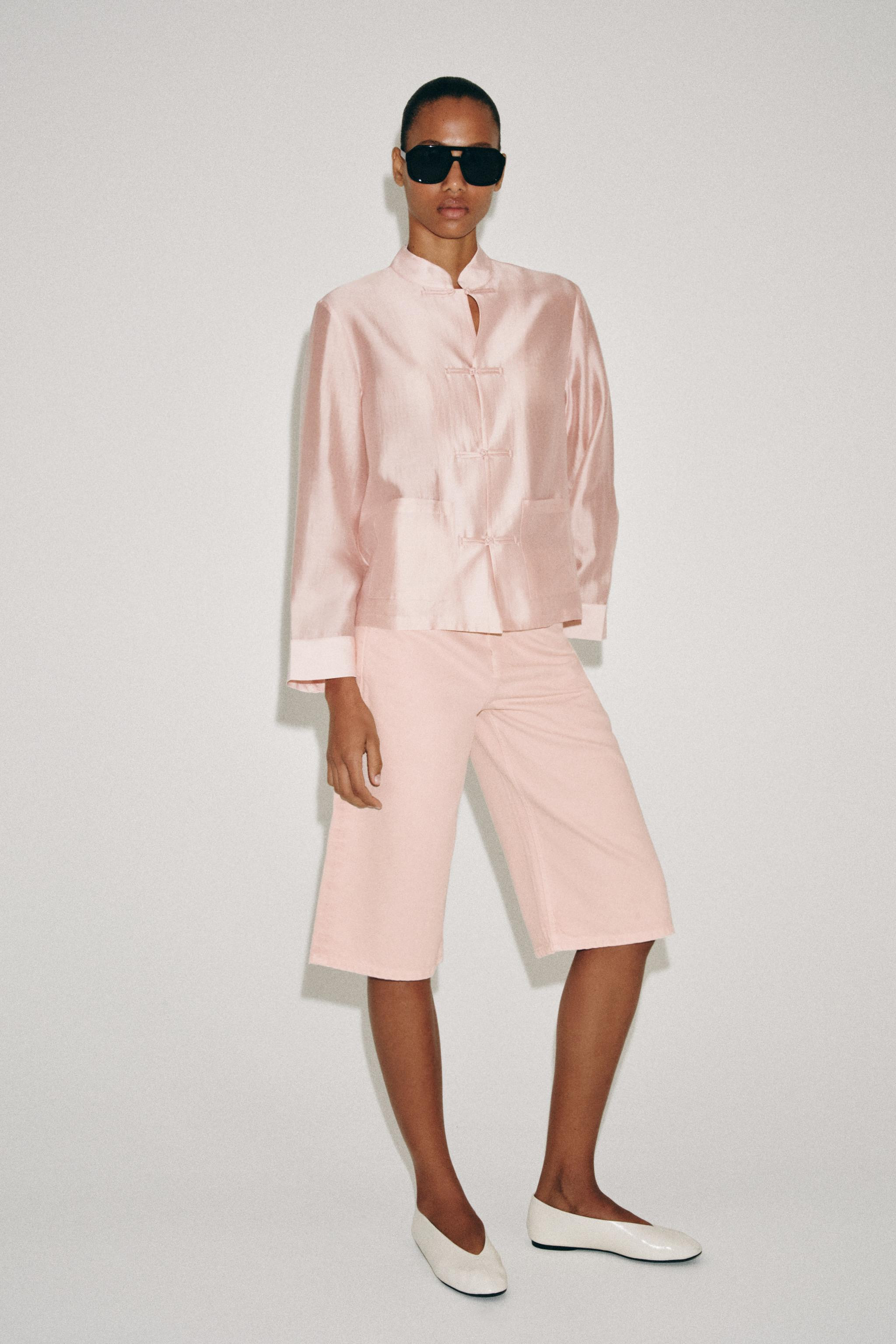ZW COLLECTION MID-WAIST DENIM BERMUDA SHORTS | Zara US