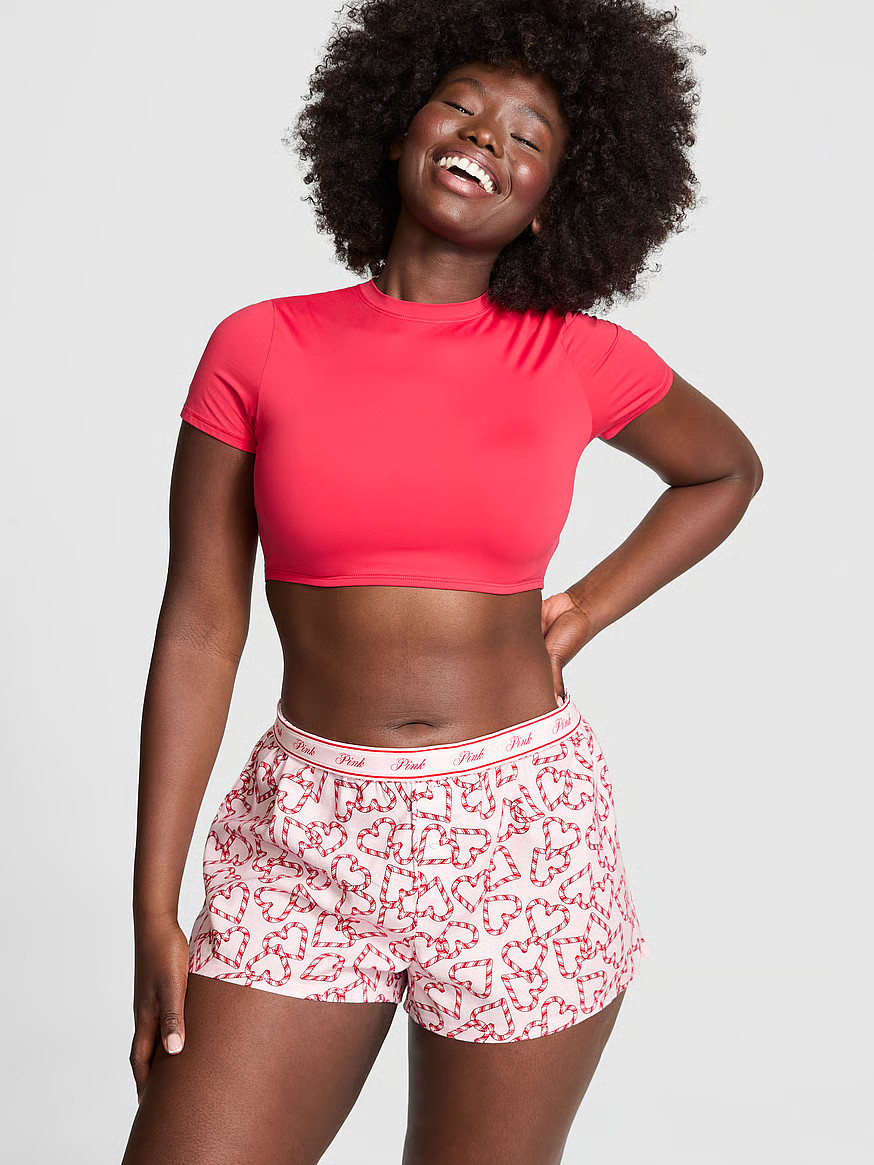 Buy TENCEL™ Boxy Pajama Shorts - Order Pajama Bottoms online 5000006993 - PINK US | Victoria's Secret (US / CA )