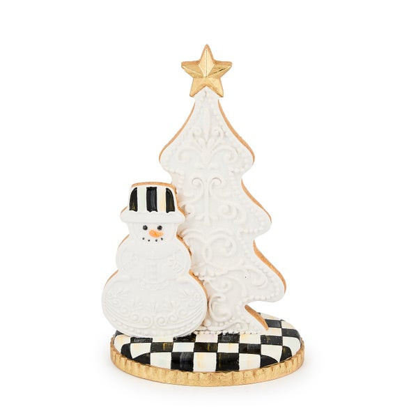 MacKenzie-Childs Gingerbread Small Snowman Tree | MacKenzie-Childs