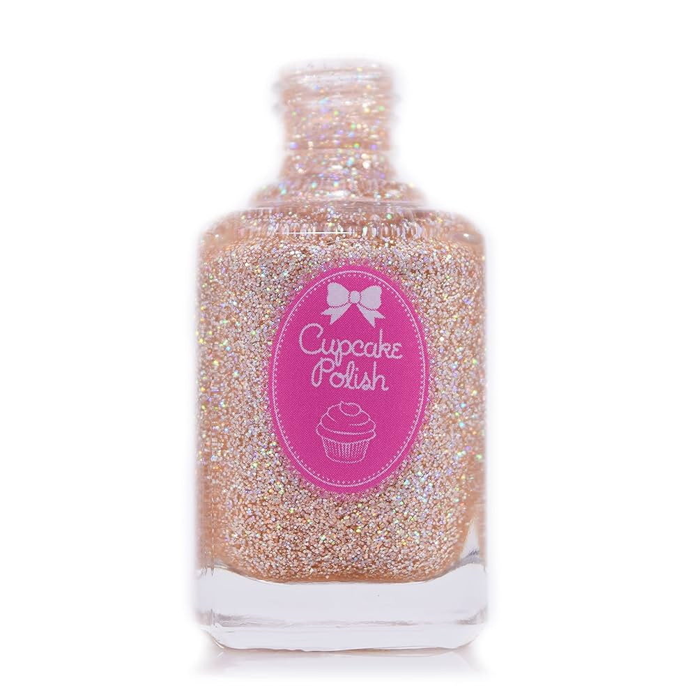 Beauty is Everywhere - Nude Holo Glitter Nail Polish by Cupcake Polish | Amazon (US)