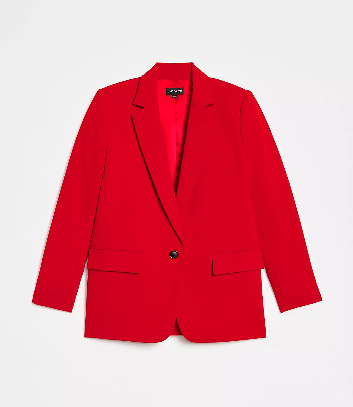 LOFT Versa Crepe Drape Relaxed Blazer | LOFT