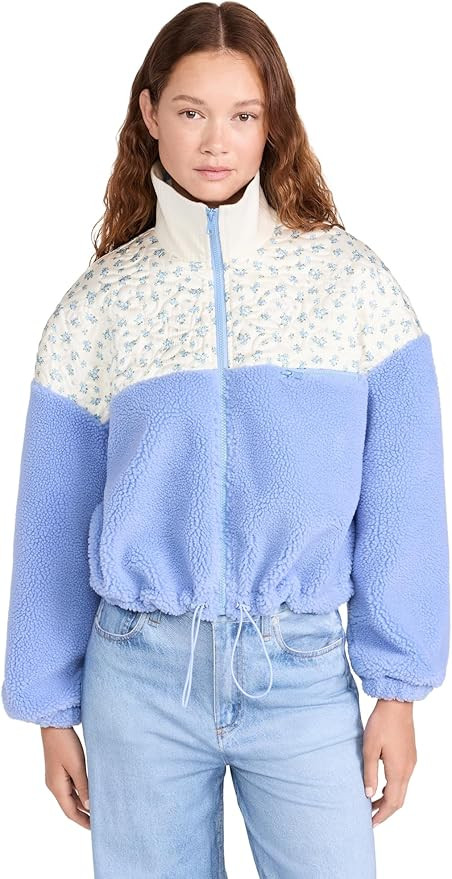 For Love & Lemons Women's Saide Floral Fleece Jacket | Amazon (US)