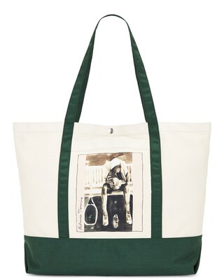 Palmes Roland Xl Tote Bag in Green | FWRD | FWRD 