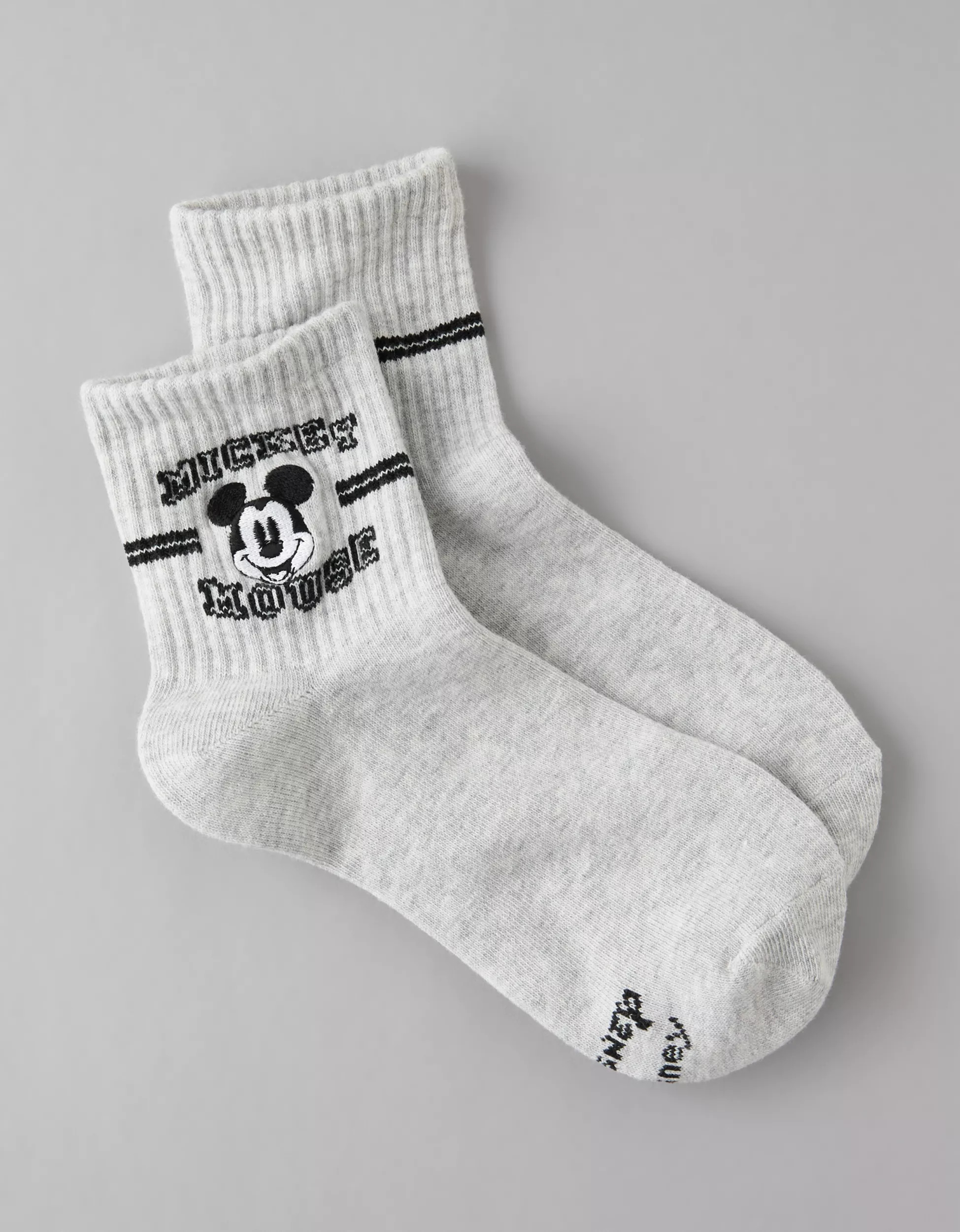 AE Mickey Mouse Varsity Boyfriend Socks | American Eagle Outfitters (US & CA)