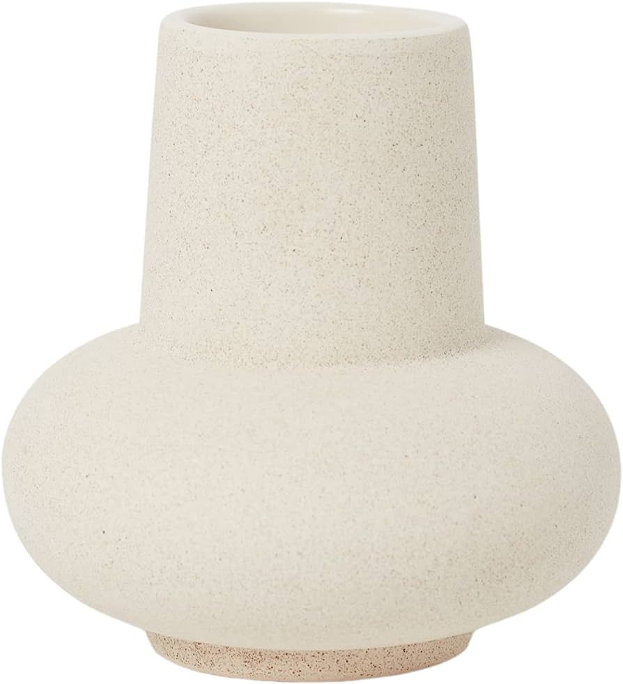 YANWE1 Small Ceramic Vase, Cute Vase, Modern vase, Boho Vase, Decorative Vase, Modern Farmhouse D... | Amazon (US)