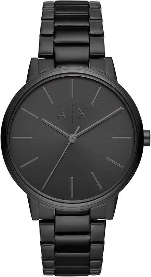A|X Armani Exchange Men's Watch with Three-Hand Analog Display and Stainless Steel or Leather Ban... | Amazon (US)