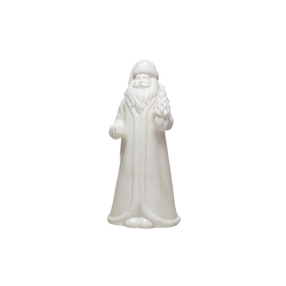Creative Co-Op - Santa Claus - Figurine - White - 10 in. - Case of 6 | Target