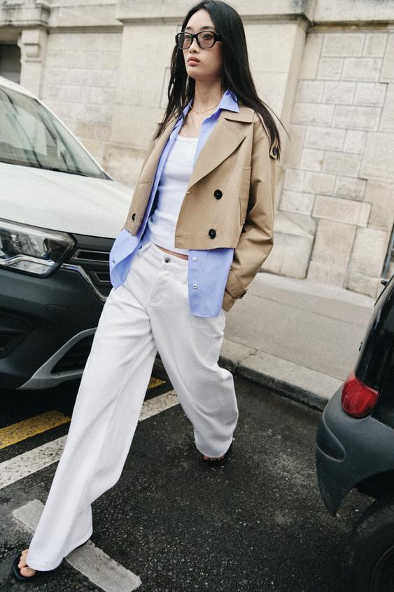 Z1975 LOOSE WIDE LEG MID-RISE JEANS | Zara US