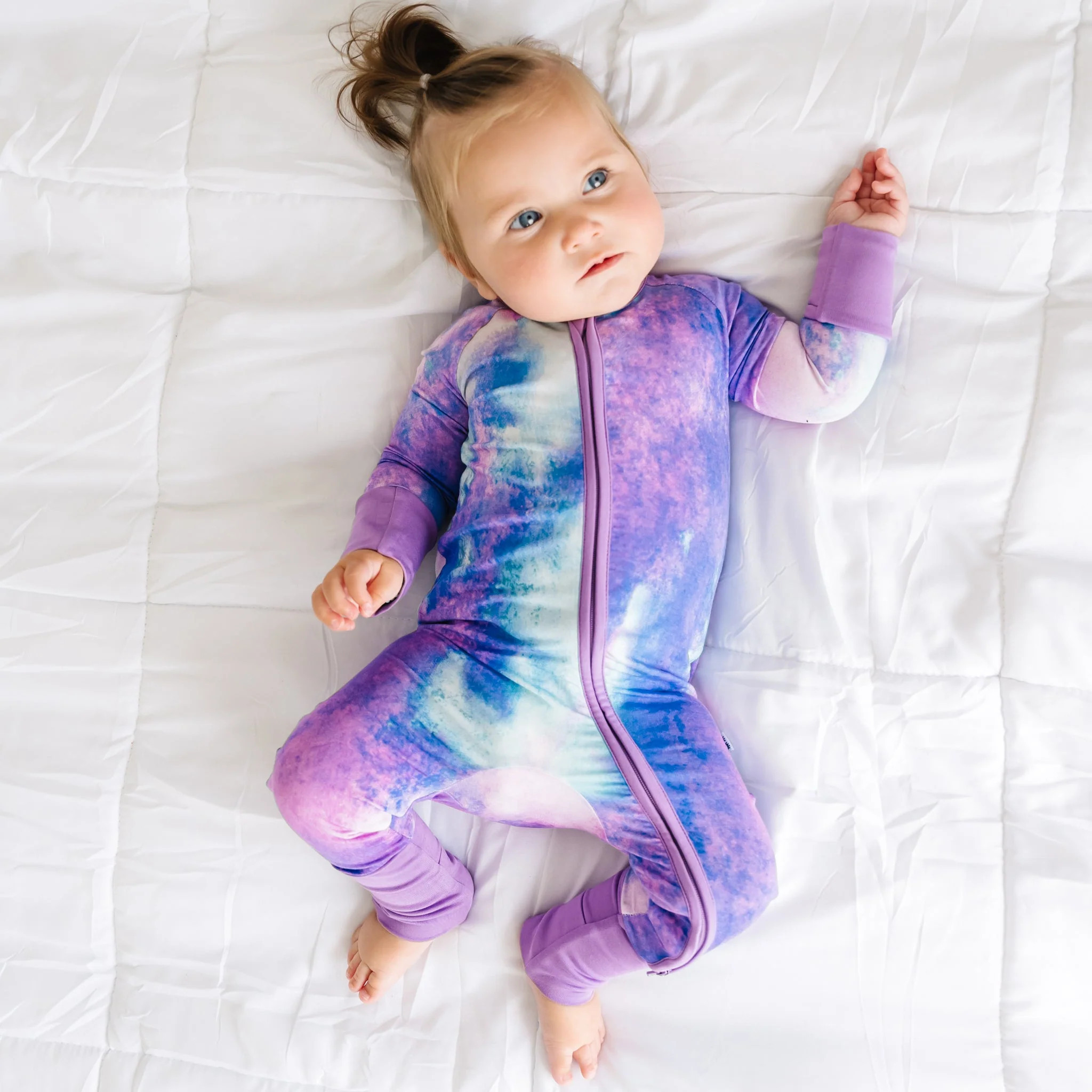 Purple Watercolor Zippy | Little Sleepies