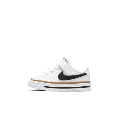 Nike Kids Court Legacy Sneaker, White/Black-Desert Ochre-Gum Light Brown, 8 US Unisex Toddler | Amazon (US)