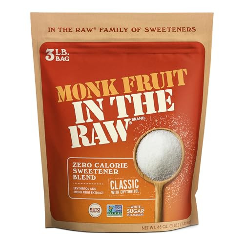 Monk Fruit In The Raw, Sweetener Bag, 3 LB | Amazon (US)