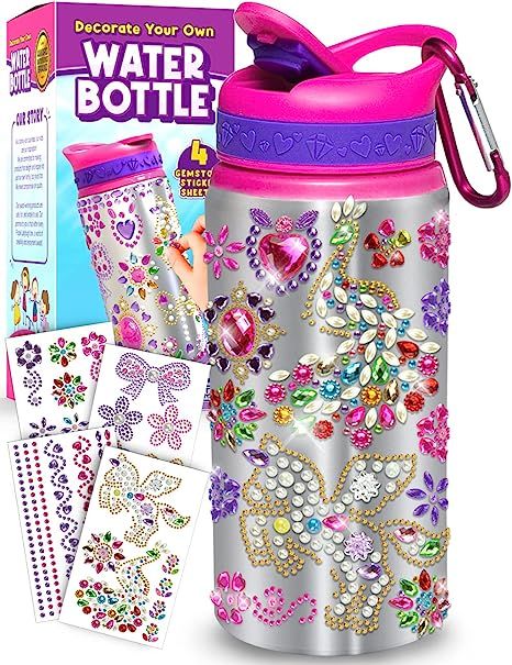 Purple Ladybug Decorate Your Own Water Bottle for Girls Age 6-8 - Cool 6 Year Old Girl Gifts Idea... | Amazon (US)