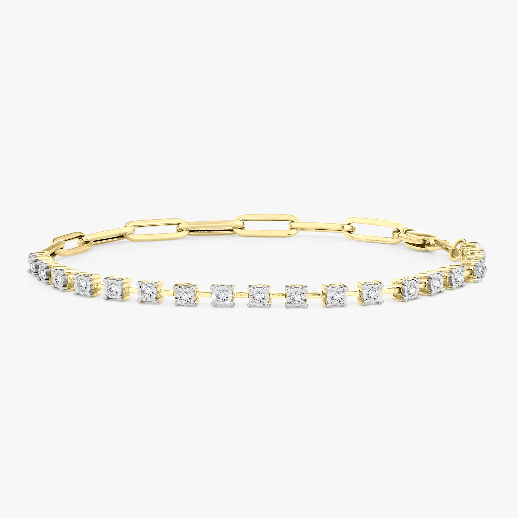 Best of Both Diamond & Paperclip Bracelet | RW Fine Jewelry