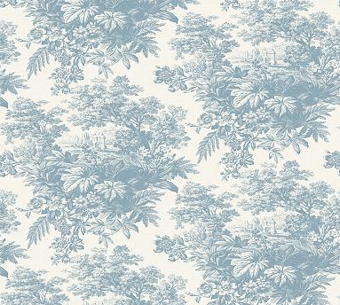 Matine Toile Wallpaper | Pottery Barn (US)