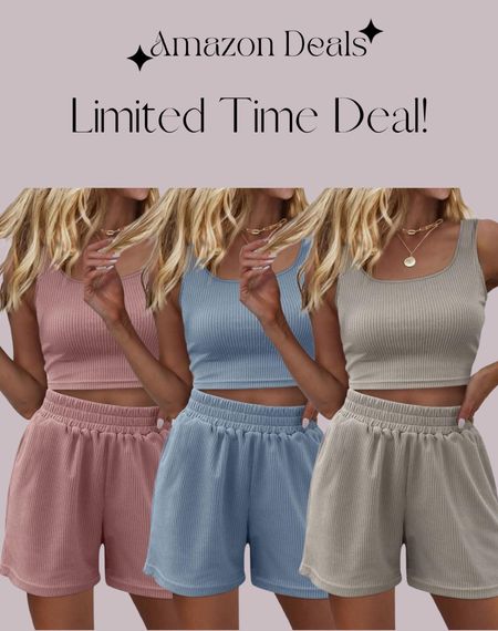 Amazon deals / Trendy Queen Two Piece Summer Outfits Women Shorts Sets 2 Piece Sleeveless Matching Lounge Crop Top and High Waisted Shorts

#LTKSaleAlert #LTKFindsUnder50 #LTKTravel