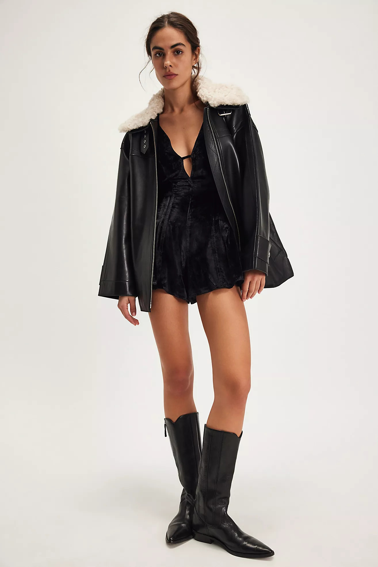 Nostalgia Ultra-Velvet Romper | Free People (Global - UK&FR Excluded)