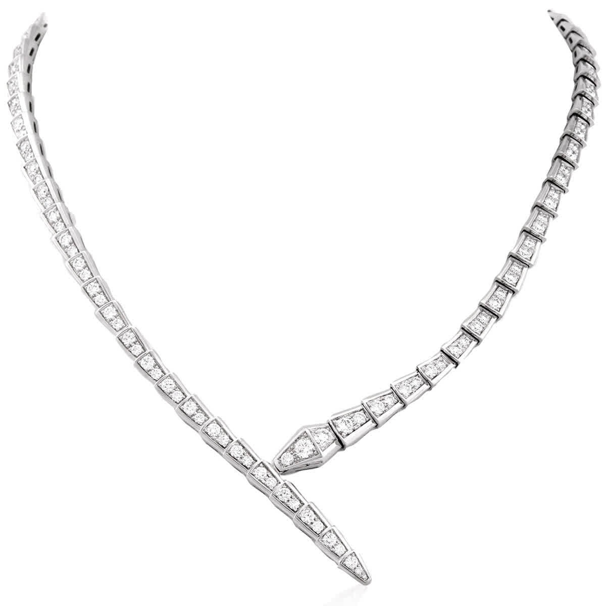 Bvlgari Serpenti Viper Necklace in White Gold, Size S | Jomashop.com & JomaDeals.com