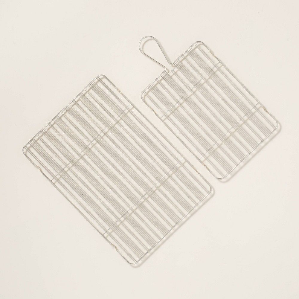 2pc Steel Wire Cooling Rack Set Silver - Hearth & Hand with Magnolia | Target
