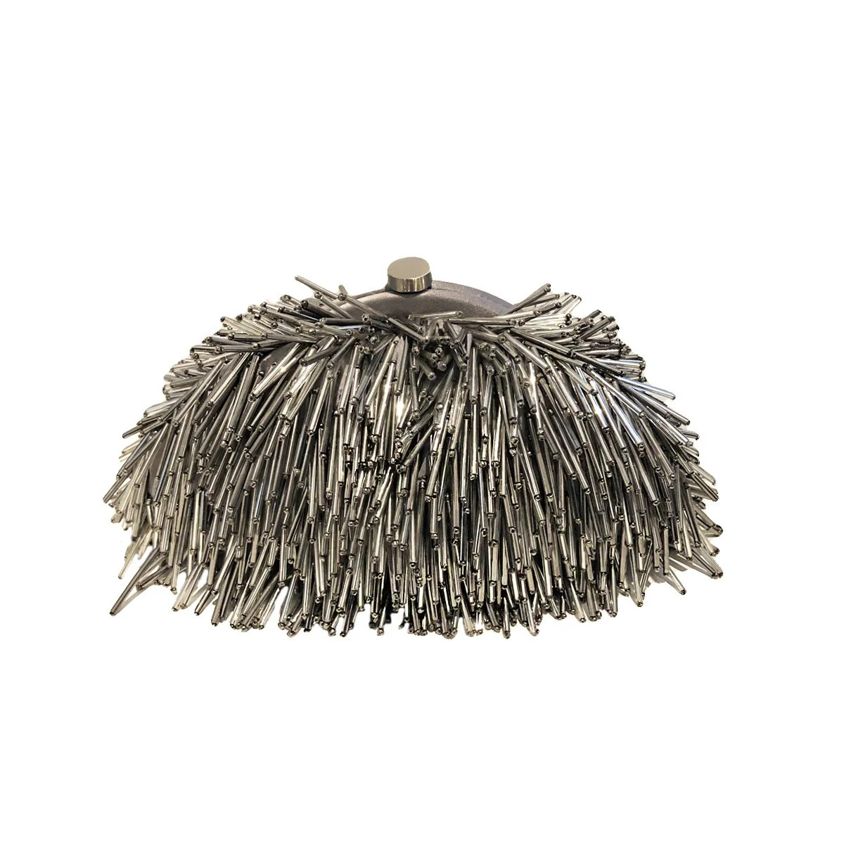 Pewter Fringe Clutch | Jennifer Miller Jewelry