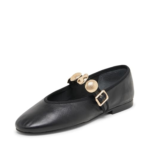 Dolce Vita Women's Relan Ballet Flat, Black, 7.5 | Amazon (US)