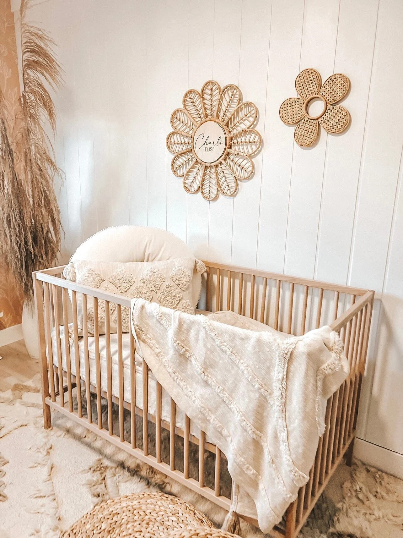 Rattan Name Sign - Boho Name Sign - Girl Nursery Decor - Daisy Decor - Boho Girl Nursery - Etsy | Etsy (US)