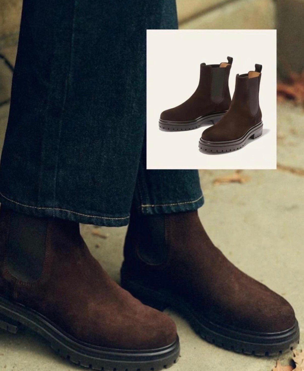 -suede lug sole boot
