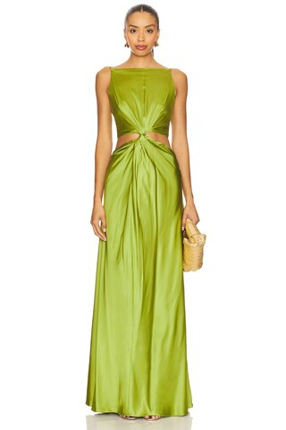 Lovers and Friends Diamanto Gown in Pear Green from Revolve.com | Revolve Clothing (Global)