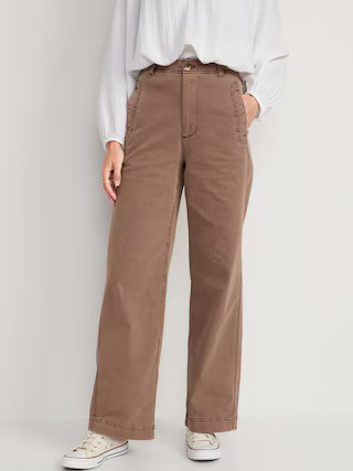 Extra High-Waisted Wide-Leg Workwear Pants for Women | Old Navy (US)
