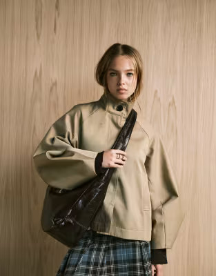 ASOS DESIGN scoop tote bag in chocolate | ASOS (Global)