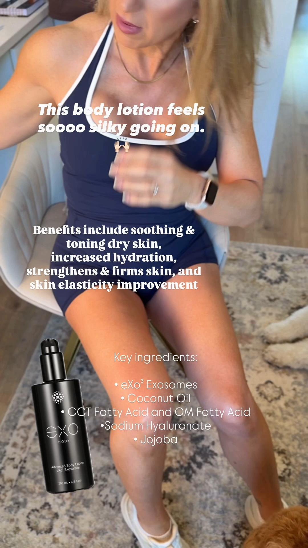 The way this body lotion makes my skin feel sooooo silky soft and hydrated. 👌🏻 

Made with eXo³ Exosomes, Coconut Oil
CCT Fatty Acid and OM Fatty Acid, Sodium Hyaluronate, and Jojoba. All good stuff for mature skin. 

Skincare routine, skincare over 40, skincare over 50, anti-aging skincare, morning beauty routine

#LTKgrwm #LTKOver40 #LTKBeauty