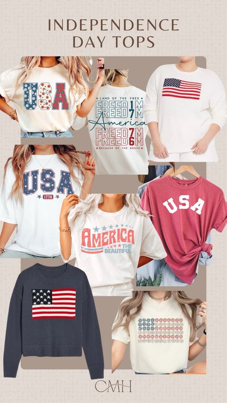 4th of July is coming soon! Independence Day TShirts. Patriotic USA tops.

#LTKfindsunder50 #LTKparties #LTKSeasonal