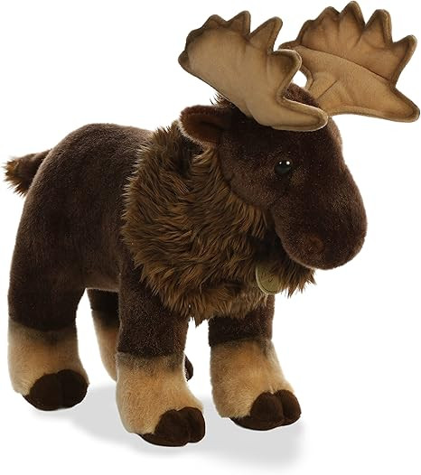 Aurora® Adorable Miyoni® Moose Stuffed Animal - Lifelike Detail - Cherished Companionship - Bro... | Amazon (US)