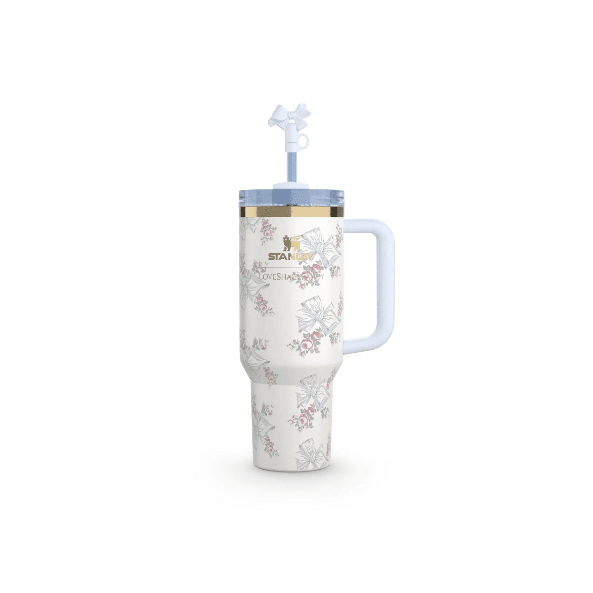 The Stanley X LoveShackFancy Holiday Quencher | 40 OZ Rosa Beaux Blue | Walmart (US)
