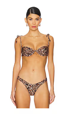 Agua Bendita x REVOLVE Donna Bikini Top in Wild Leopard from Revolve.com | Revolve Clothing (Global)