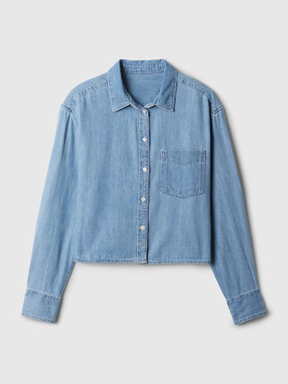 Denim Crop Shirt | Gap (US)